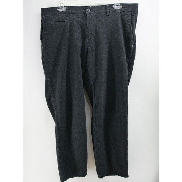 Brax‎ Feel Good Mens Dark Gray Black Chino Pants Slacks Trouser 36x28 - Picture 1 of 8